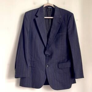 Burberry pin striped two button single vent blazer sport coat